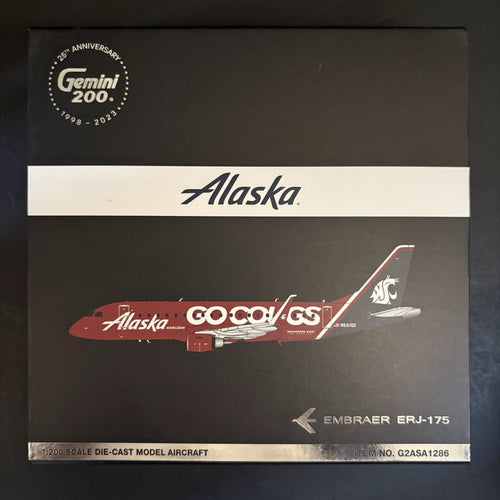 GeminiJets 1:200 Alaska Airlines Embraer ERJ-175 N661QX G2ASA1286 Washington St