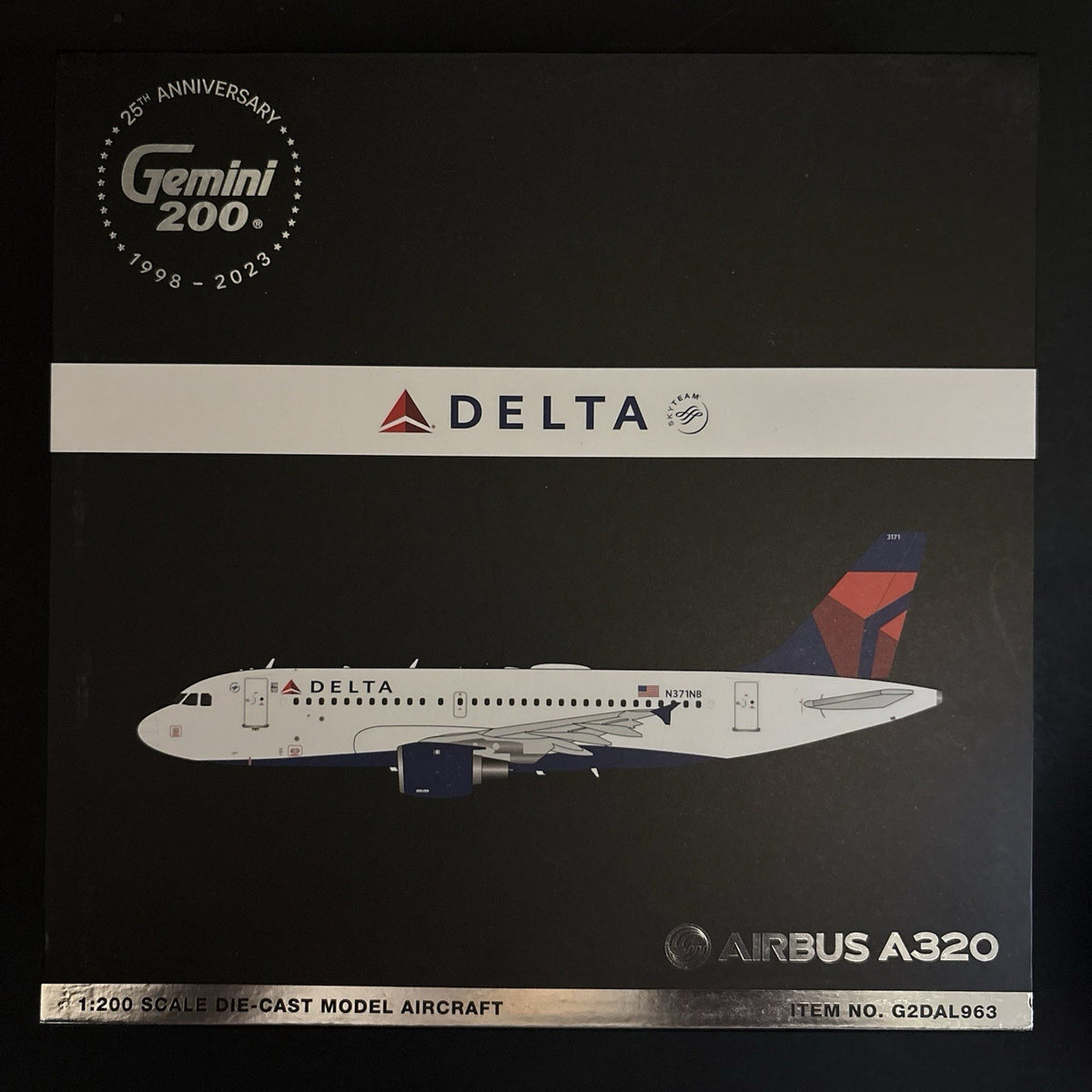 GeminiJets 1:200 Delta Air Lines Airbus A320 N376NW G2DAL963 Diecast Scale Model