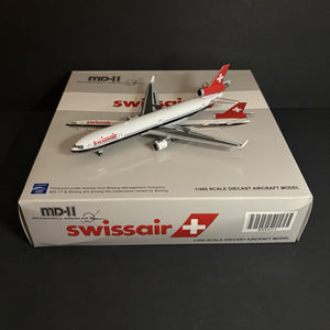 JC Wings 1:400 Swissair MD-11 HB-IWI McDonnell Douglas JC4SWR051 Scale Model