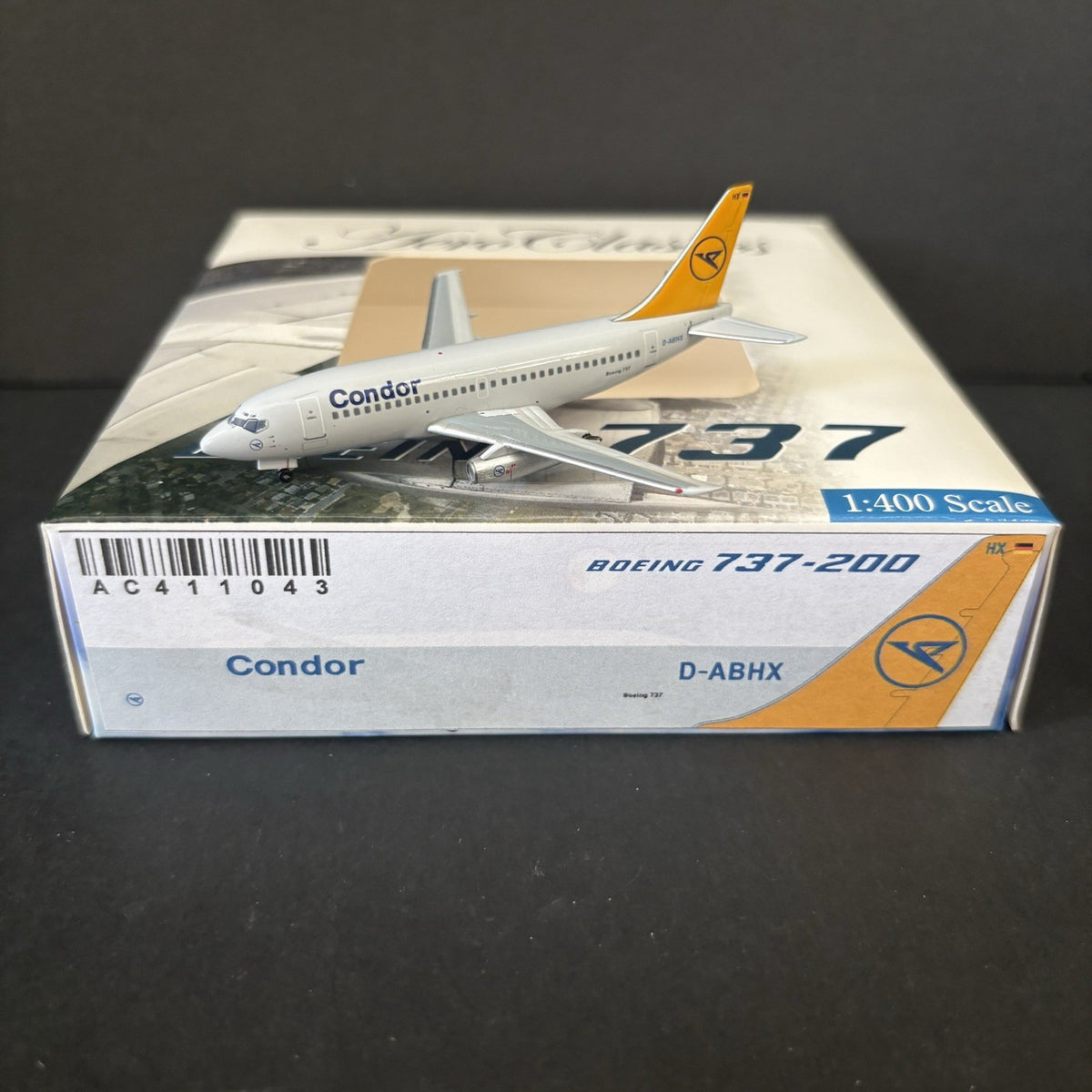 Aeroclassics 1:400 Condor Boeing 737-200 D-ABHX AC411043 Scale Model Airplane