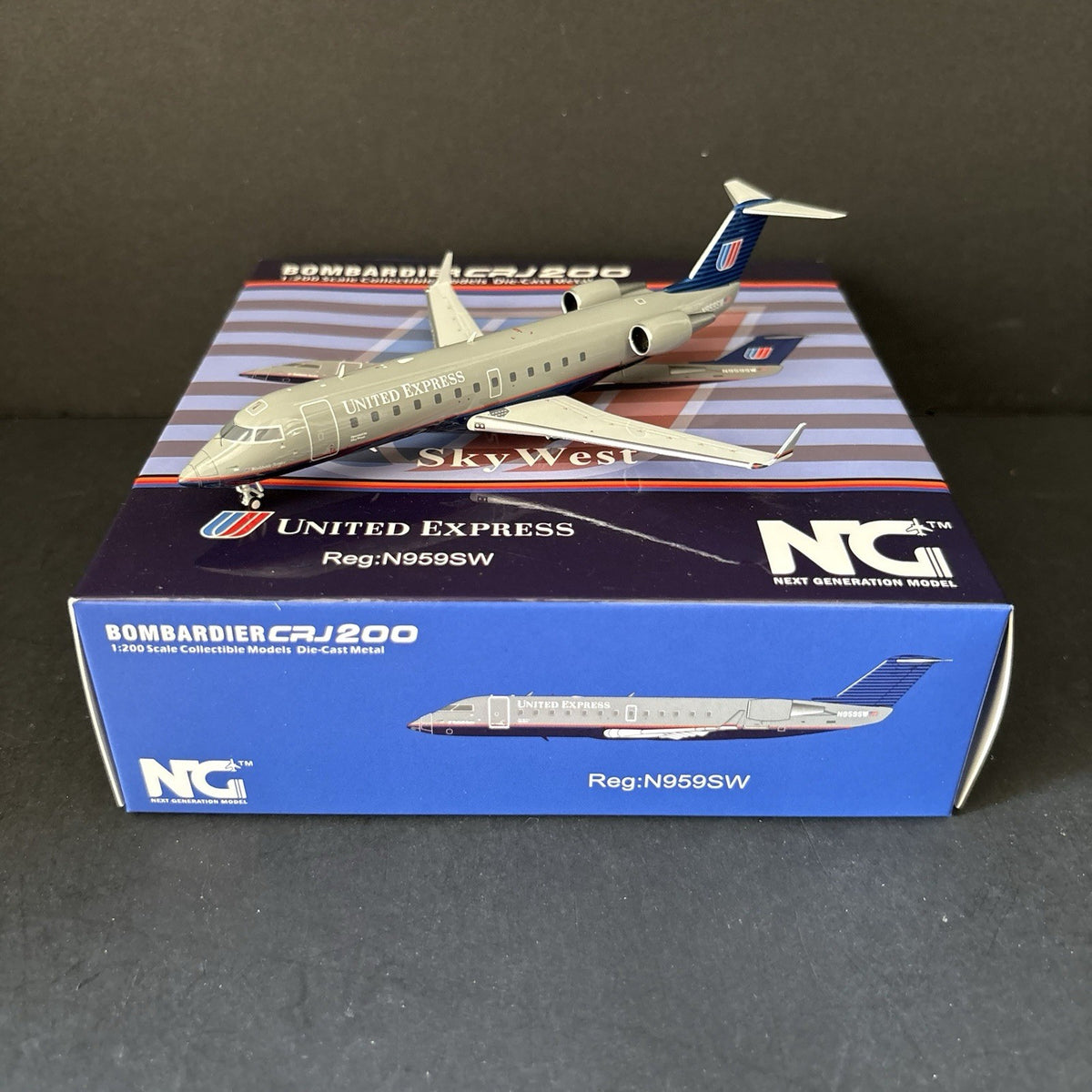 NG Models 1:200 United Express Bombardier CRJ-200 N959SW 52023 Skywest Airlines