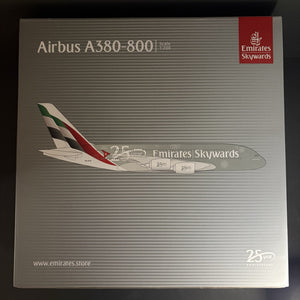 GeminiJets 1:200 Emirates Airbus A380 A6-EUE Skywards 25th G2UAE1494 Scale Model