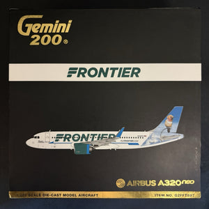 GeminiJets 1:200 Frontier Airbus A320neo G2FFT897 N318FR Flower The Hummingbird