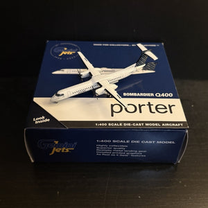 GeminiJets 1:400 Porter Dash 8 Q400 C-GKQC GJPOE2269 Diecast Scale Model Plane