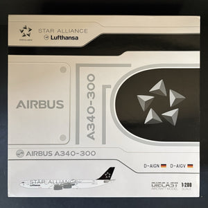 JC Wings 1:200 Lufthansa Airbus A340-300 D-AIGN Star Alliance JC2DLH0150 XX20150