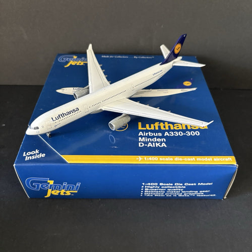 Gemini Jets 1:400 Lufthansa Airbus A330-300 "Minden" Registration D-AIKA
