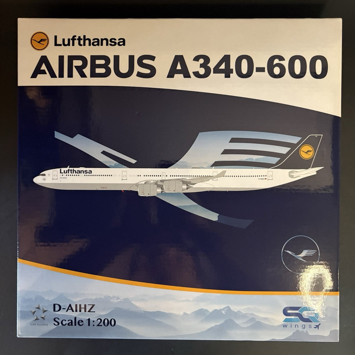 SQ Wings 1:200 Lufthansa Airbus A340-600 D-AIHZ L2283 Diecast Scale Model Plane