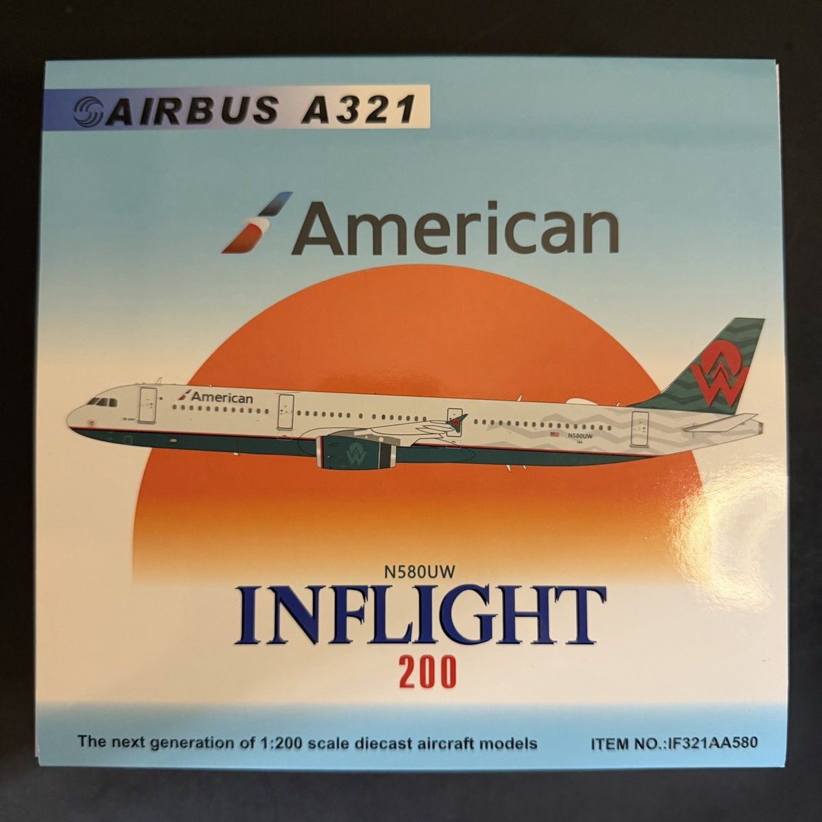 Inflight200 1:200 American Airlines Airbus A321-200 N580UW IF321AA580 West Coin