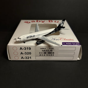 Aeroclassics 1:400 JetBlue Airways Airbus A320 AC419490 Brooklyn Colors N633JB