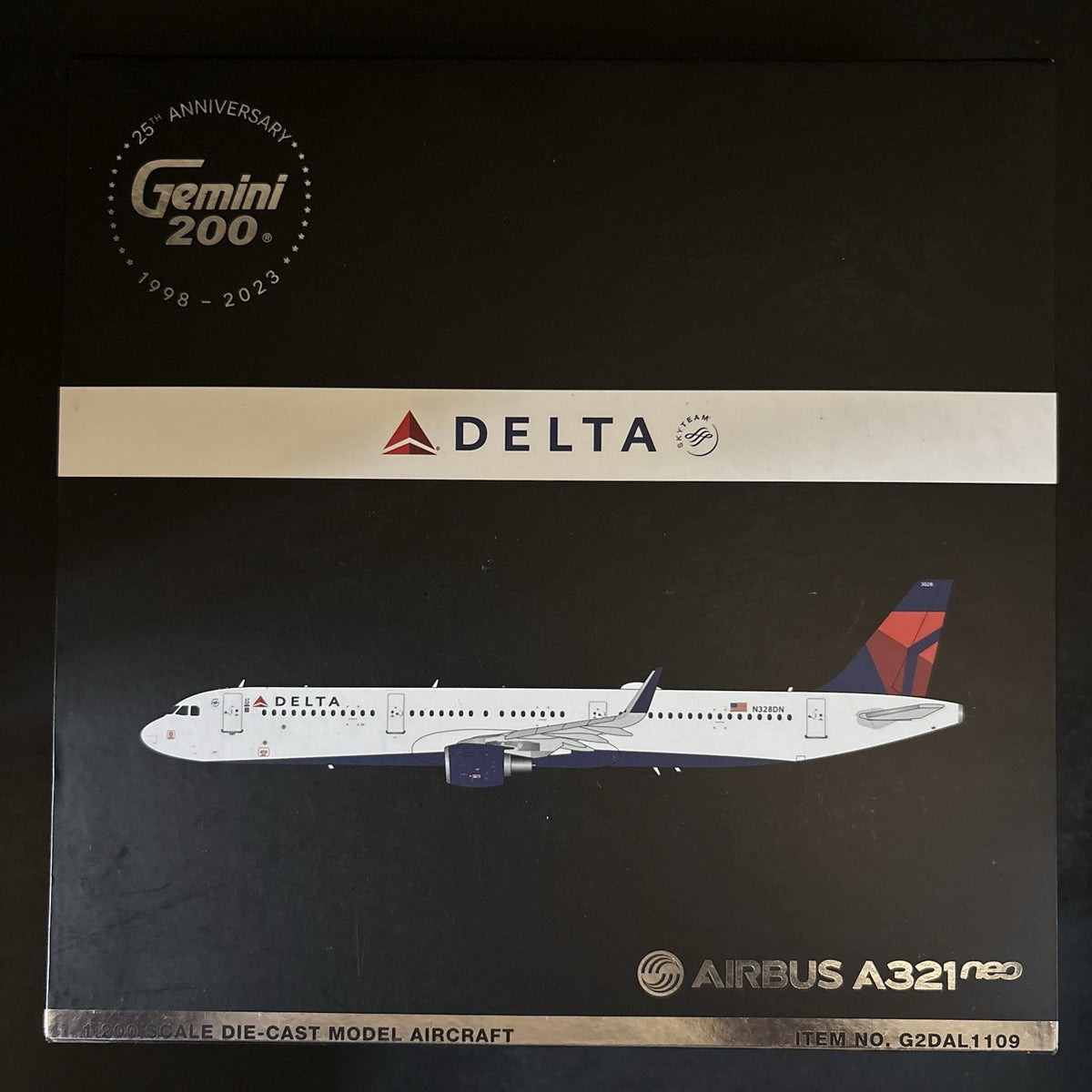 GeminiJets 1:200 Delta Air Lines Airbus A321neo N328DN G2DAL1109 Scale Model