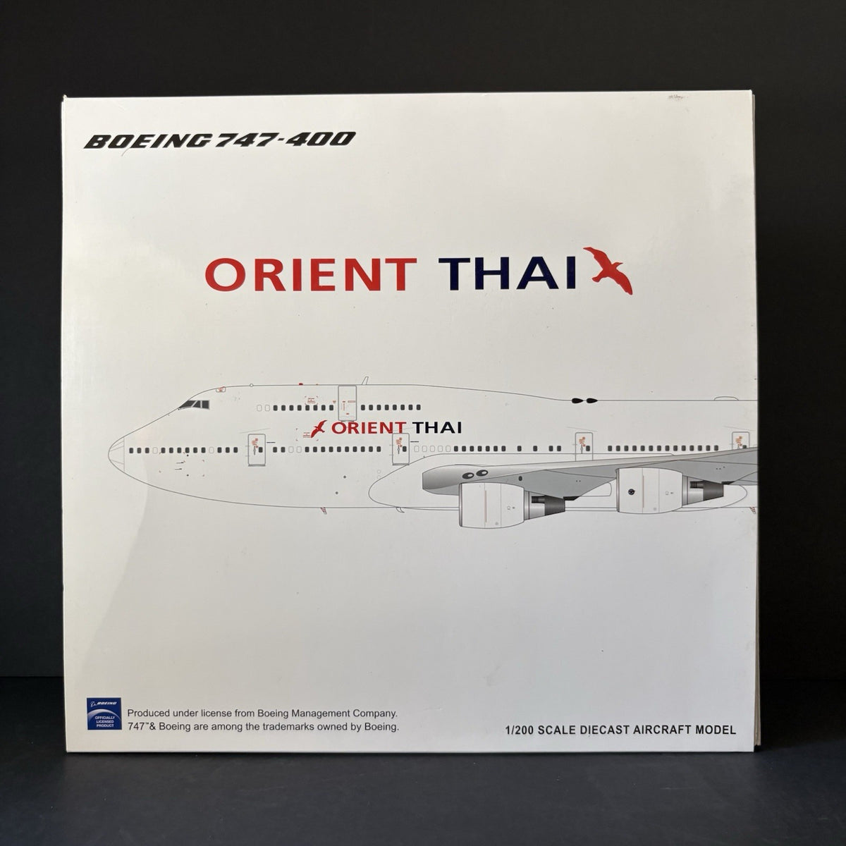 JC Wings 1:200 Orient Thai Airlines Boeing 747-400 Flaps Down HS-STC LH2255A