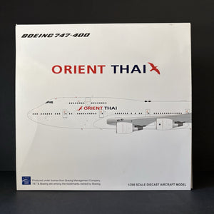 JC Wings 1:200 Orient Thai Airlines Boeing 747-400 Flaps Down HS-STC LH2255A