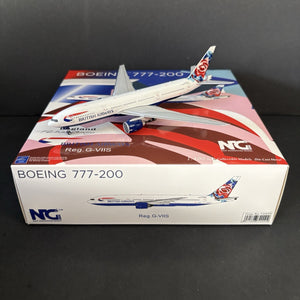 NG Models 1:400 British Airways Boeing 777-200 G-VIIS 72009 Scale Model Airplane