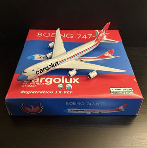 Phoenix Models 1:400 Cargolux Boeing 747-8F Mask LX-VCF PH411638 Scale Model