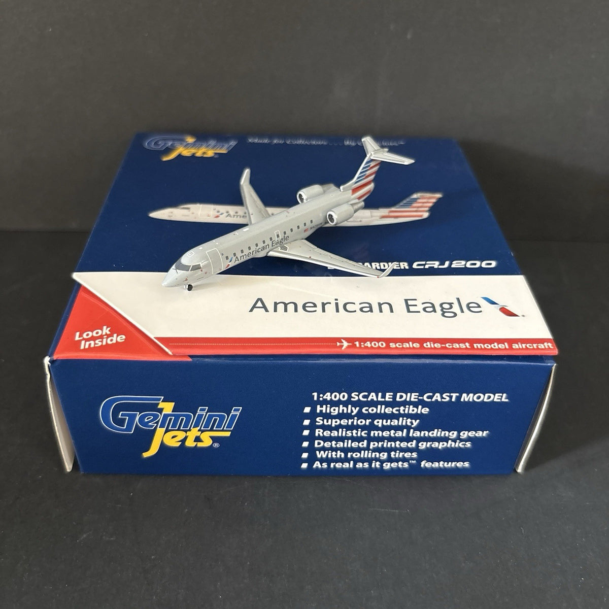 GeminiJets 1:400 American Eagle Bombardier CRJ-200 N428AW GJAAL1567 Scale Model