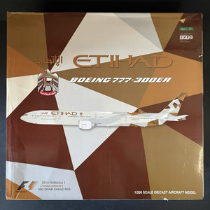 JC Wings 1:200 Etihad Airways Boeing 777-300ER 2015 F1 Grand Prix A6-ETA XX2236