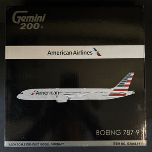 GeminiJets 1:200 American Airlines Boeing 787-9 N836AA G2AAL1411 Scale Model