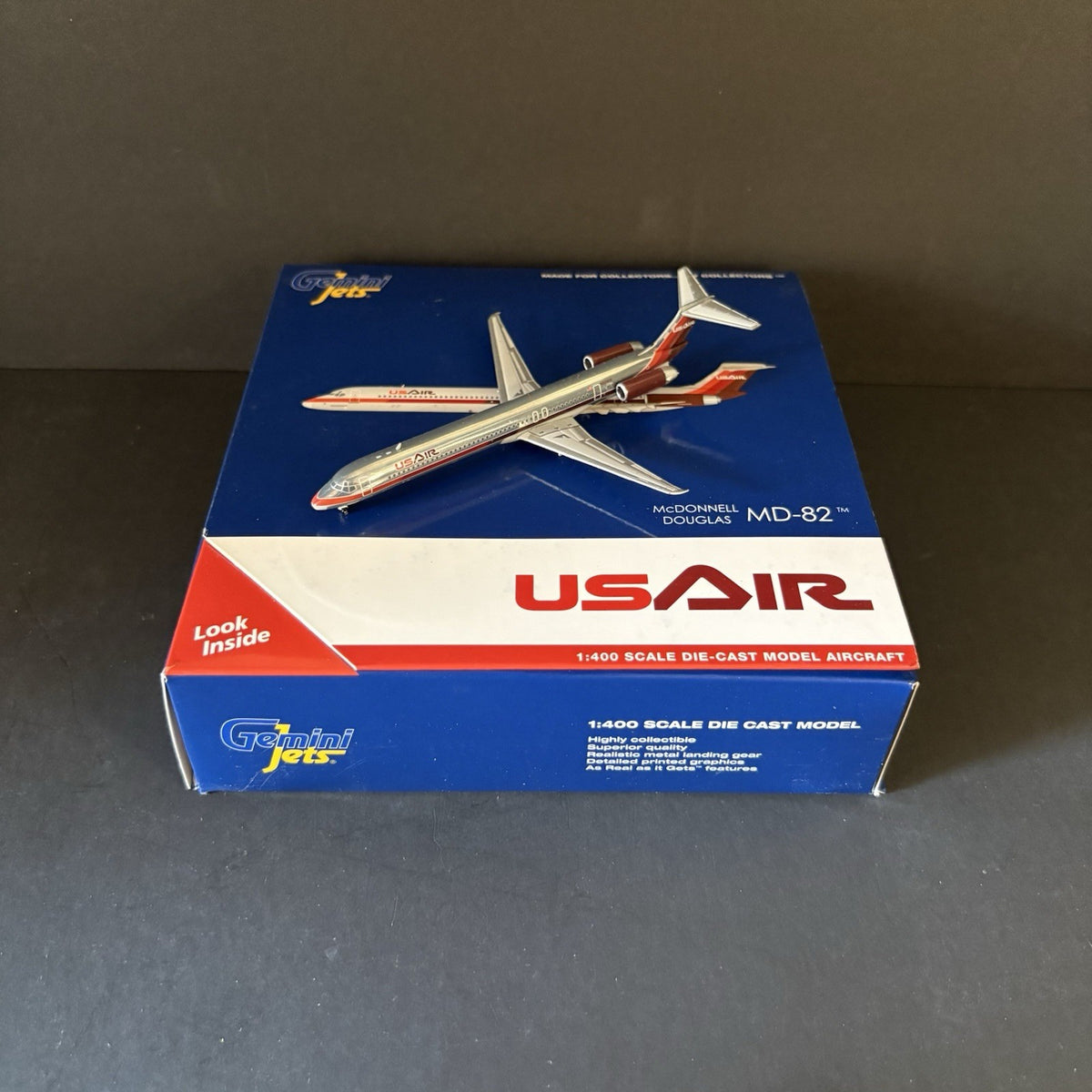 GeminiJets 1:400 USAir McDonnell Douglas MD-82 N824US GJUSA1163 Scale Model