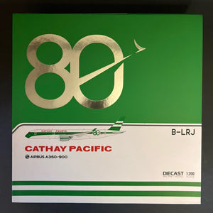 JC Wings 1:200 Cathay Pacific Airways Airbus A350-900 B-LRJ 80th SA2115 Model