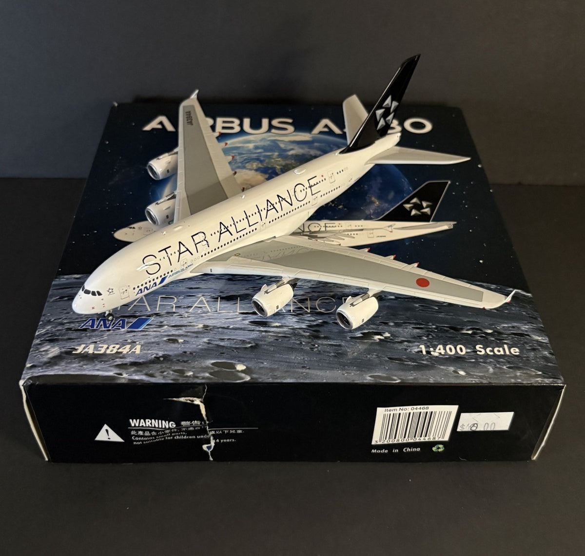 Phoenix Models 1:400 ANA Airbus A380 JA384A Star Alliance 04468 Scale Model