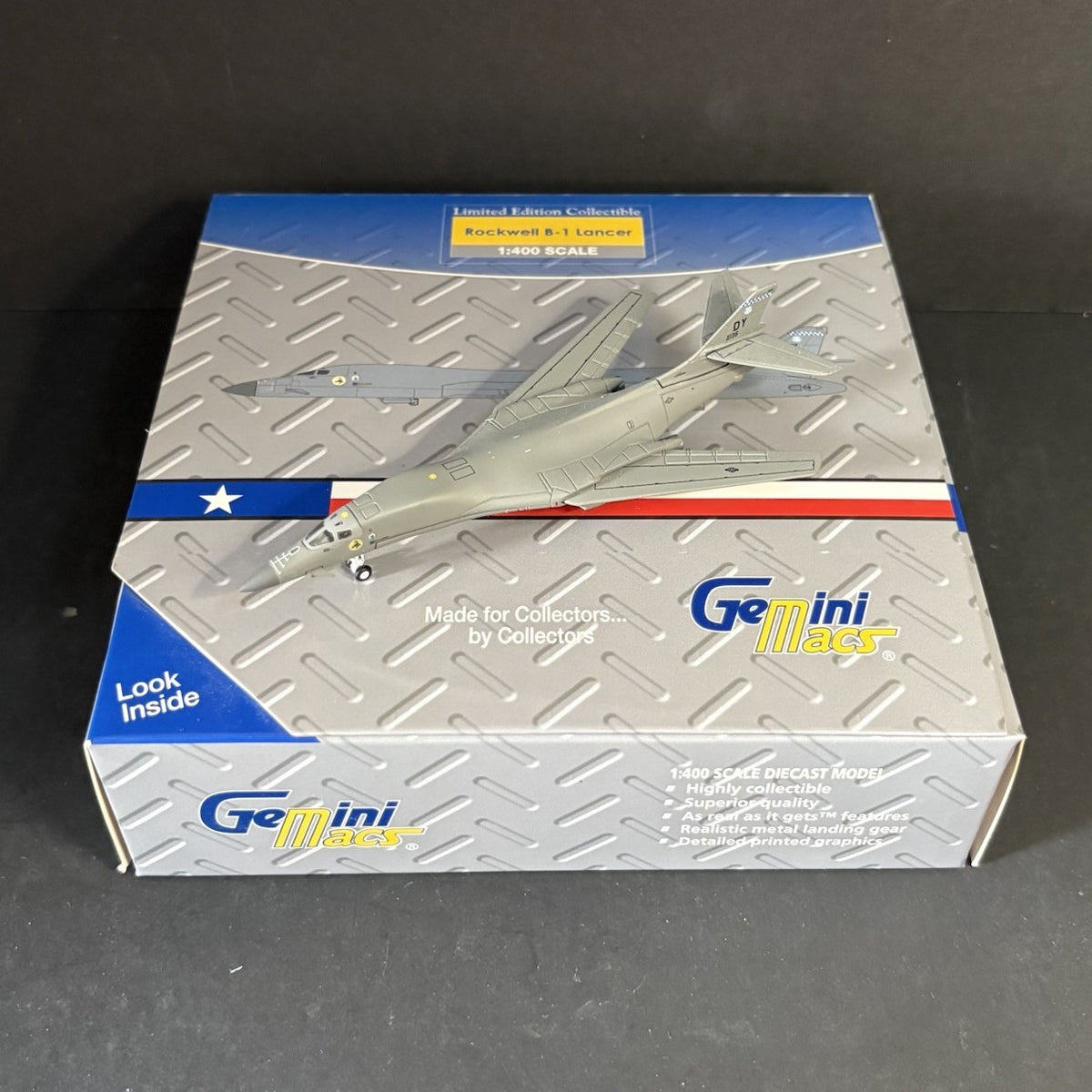 GeminiJets 1:400 USAF Rockwell B-1B Lancer 86-0135 GMUSA084 Dyess AFB Diecast