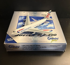 GeminiJets 1:400 British Asia Airways Boeing 747-400 G-CIVB GJBAW021 Scale Model
