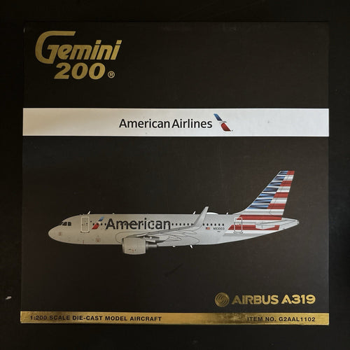 GeminiJets 1:200 American Airlines Airbus A319 N93003 G2AAL1102 Scale Model