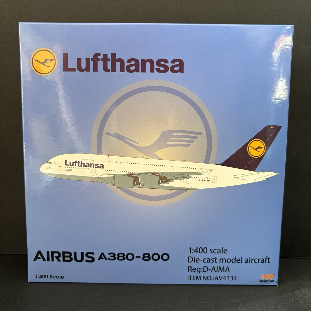 Aviation 400 Lufthansa Airbus A380 D-AIMA AV4134 1:400 Diecast Scale Model Plane