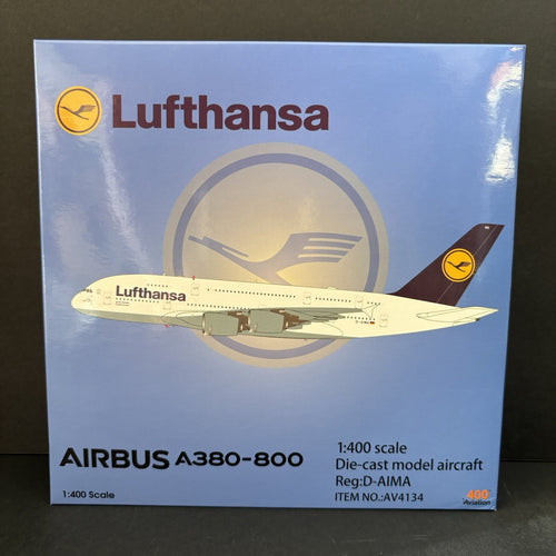 Aviation 400 Lufthansa Airbus A380 D-AIMA AV4134 1:400 Diecast Scale Model Plane