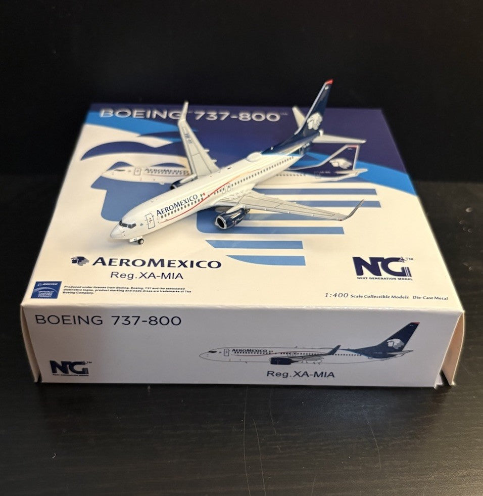 NG Models 1:400 Aeromexico Boeing 737-800 XA-MIA 58091 Diecast Aircraft Model
