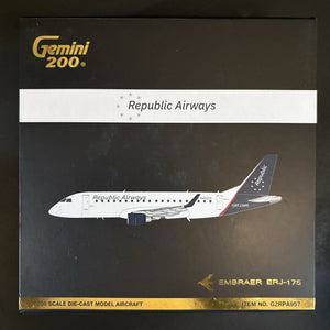 GeminiJets 1:200 Republic Airways Embraer ERJ-175 N402YX G2RPA957 Scale Model