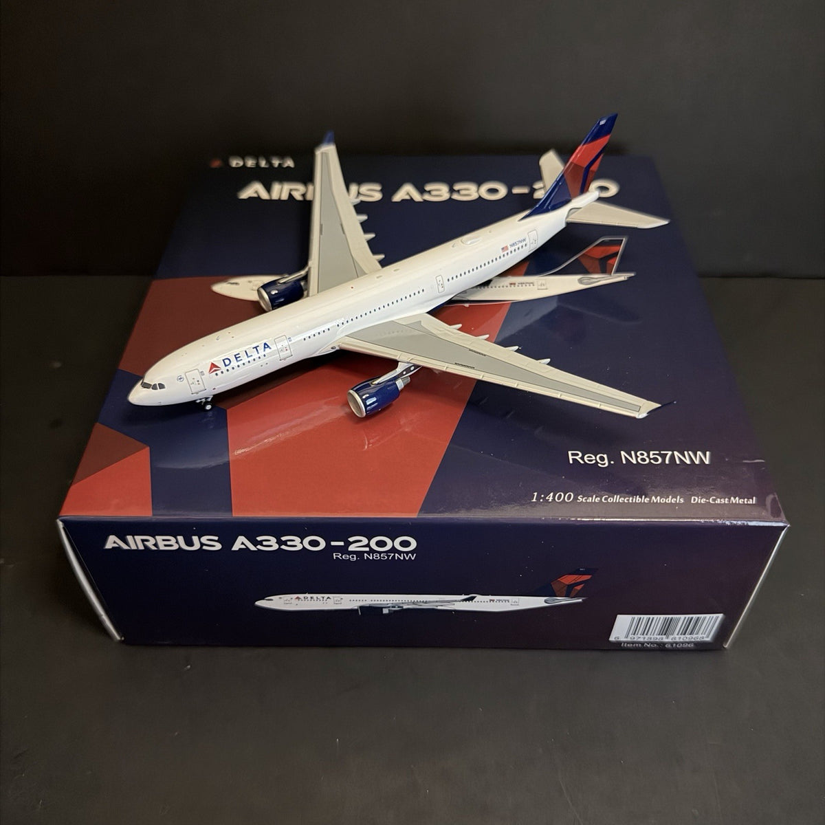 NG Models 1:400 Delta Air Lines Airbus A330-200 N857NW 61096 Diecast Scale Model
