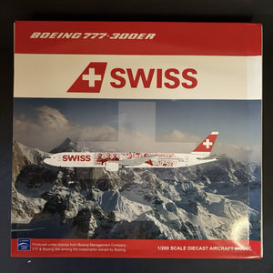 JC Wings 1:200 Swiss Boeing 777-300ER Faces of Swiss HB-JNA XX20038 Scale Model