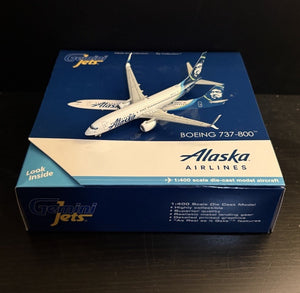 GeminiJets 1:400 Alaska Airlines Boeing 737-800 N563AS GJASA1501 Model Airplane