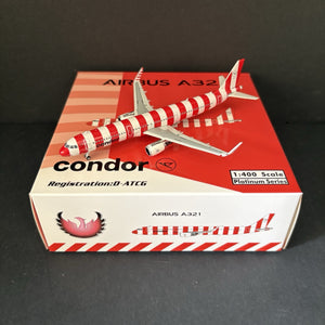 Phoenix Models 1:400 Condor Airbus A321 D-ATCG Scale Diecast Airplane Model