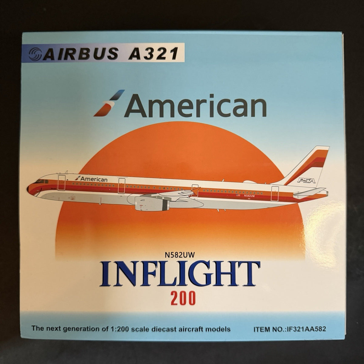 Inflight200 1:200 American Airlines Airbus A321 N582UW IF321AA582 Scale Model