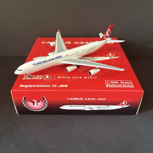 Phoenix Models 1:400 Turkish Airlines Airbus A340-300 TC-JDM 10977 Scale Diecast
