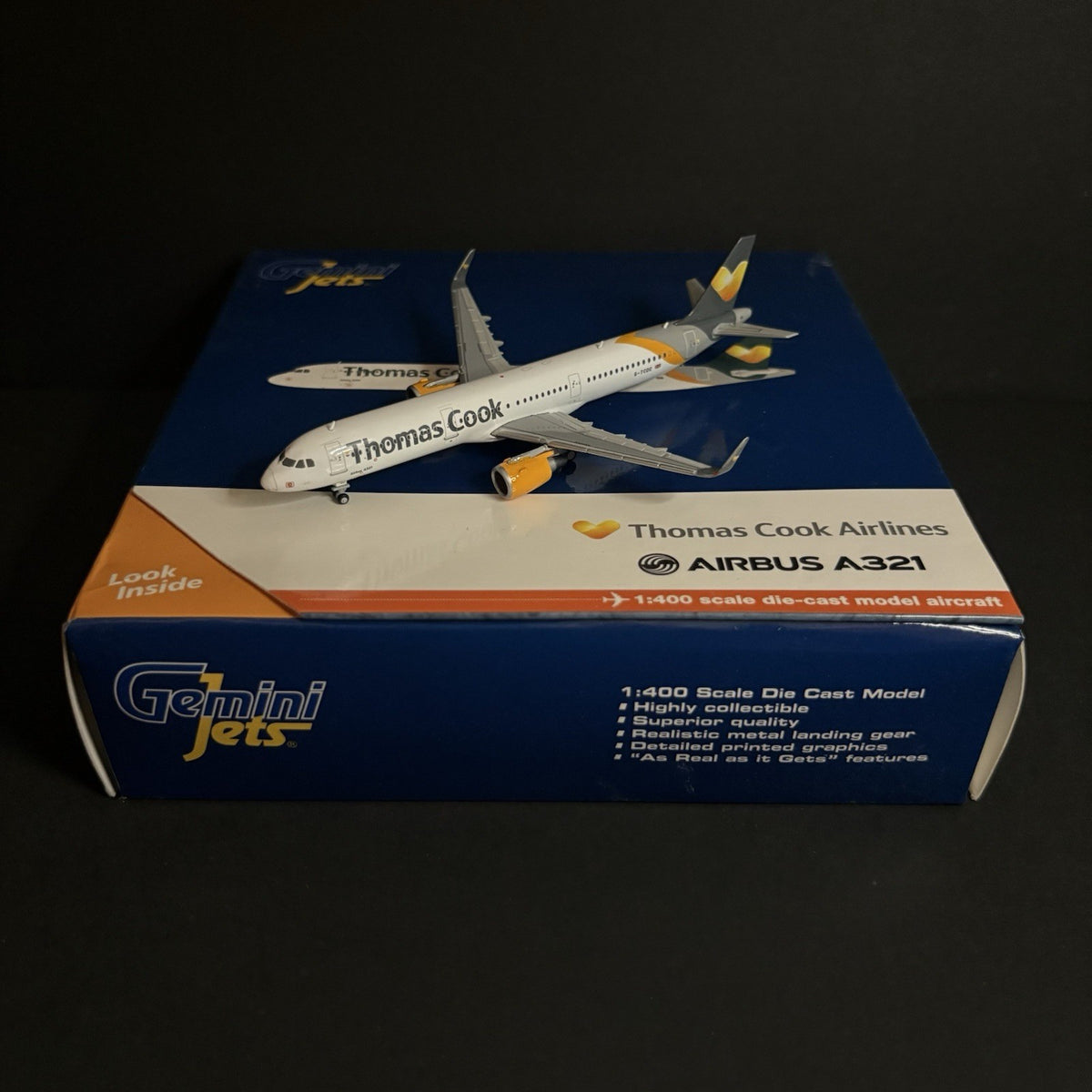 GeminiJets 1:400 Thomas Cook Airbus A321 G-TCDC GJTCX1431 Diecast Scale Model
