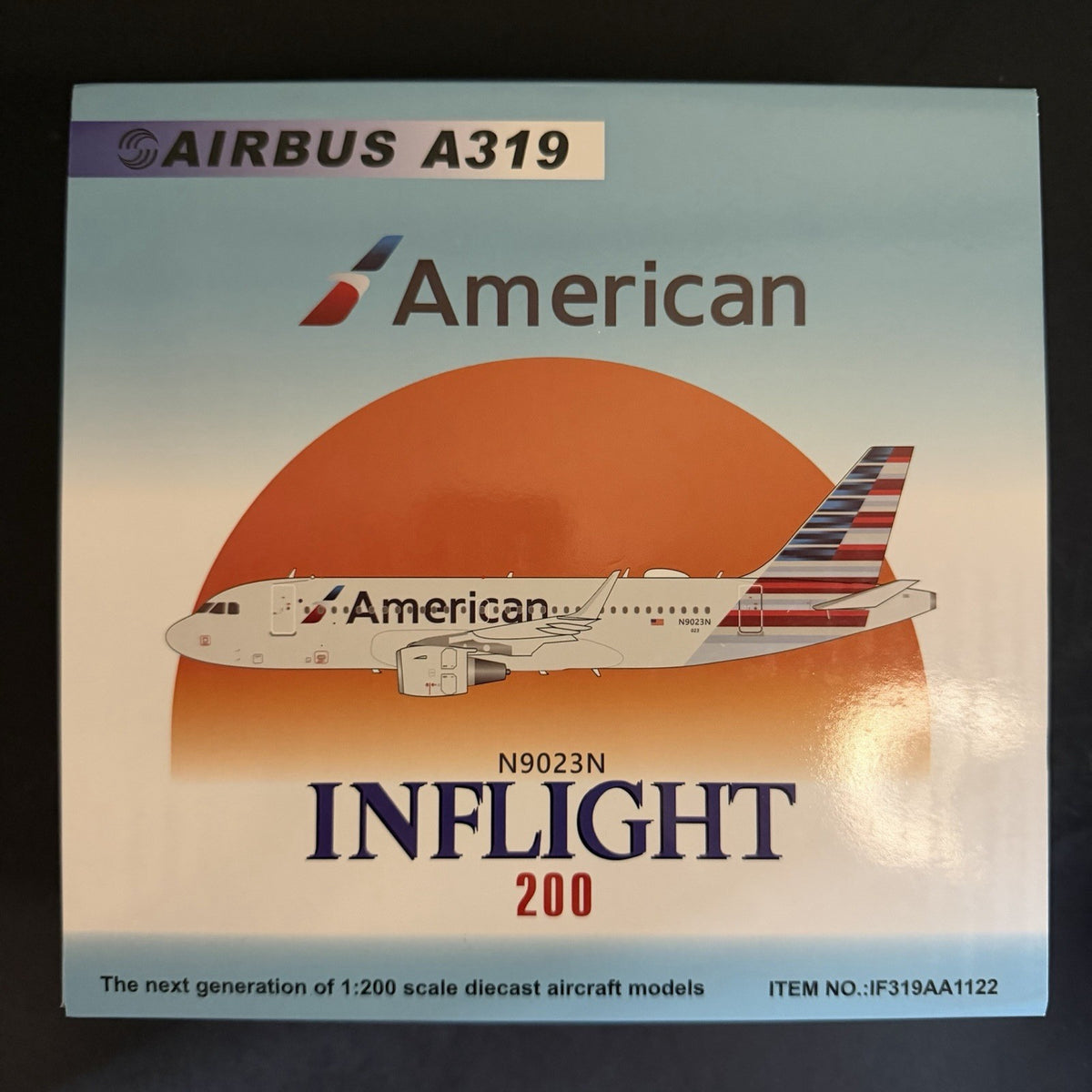 Inflight200 1:200 American Airlines Airbus A319 N9023N IF319AA1122 Scale Model