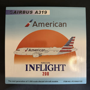 Inflight200 1:200 American Airlines Airbus A319 N9023N IF319AA1122 Scale Model
