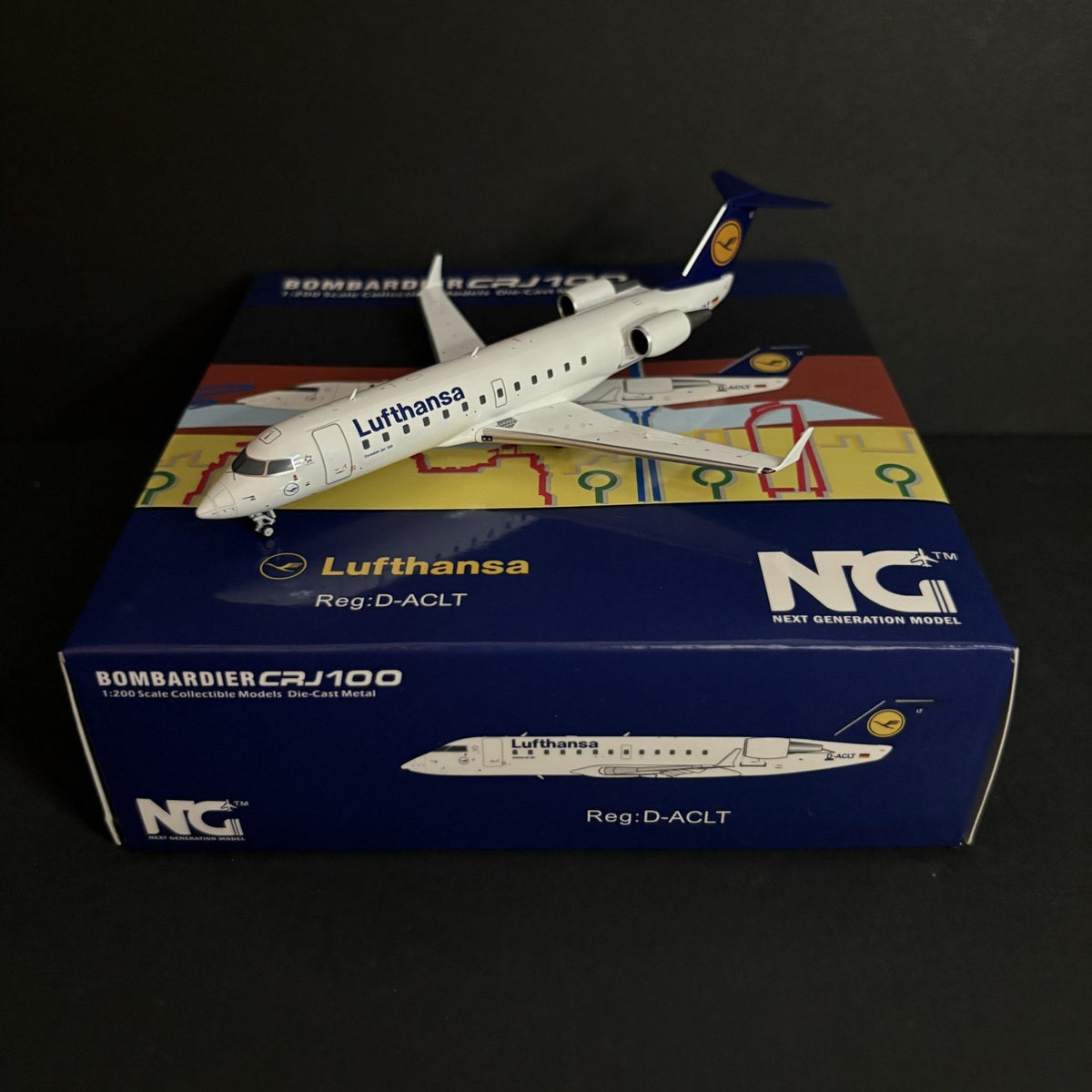 NG Models 1:200 Lufthansa CityLine Bombardier CRJ-100 D-ACLT 52012 Scale Diecast