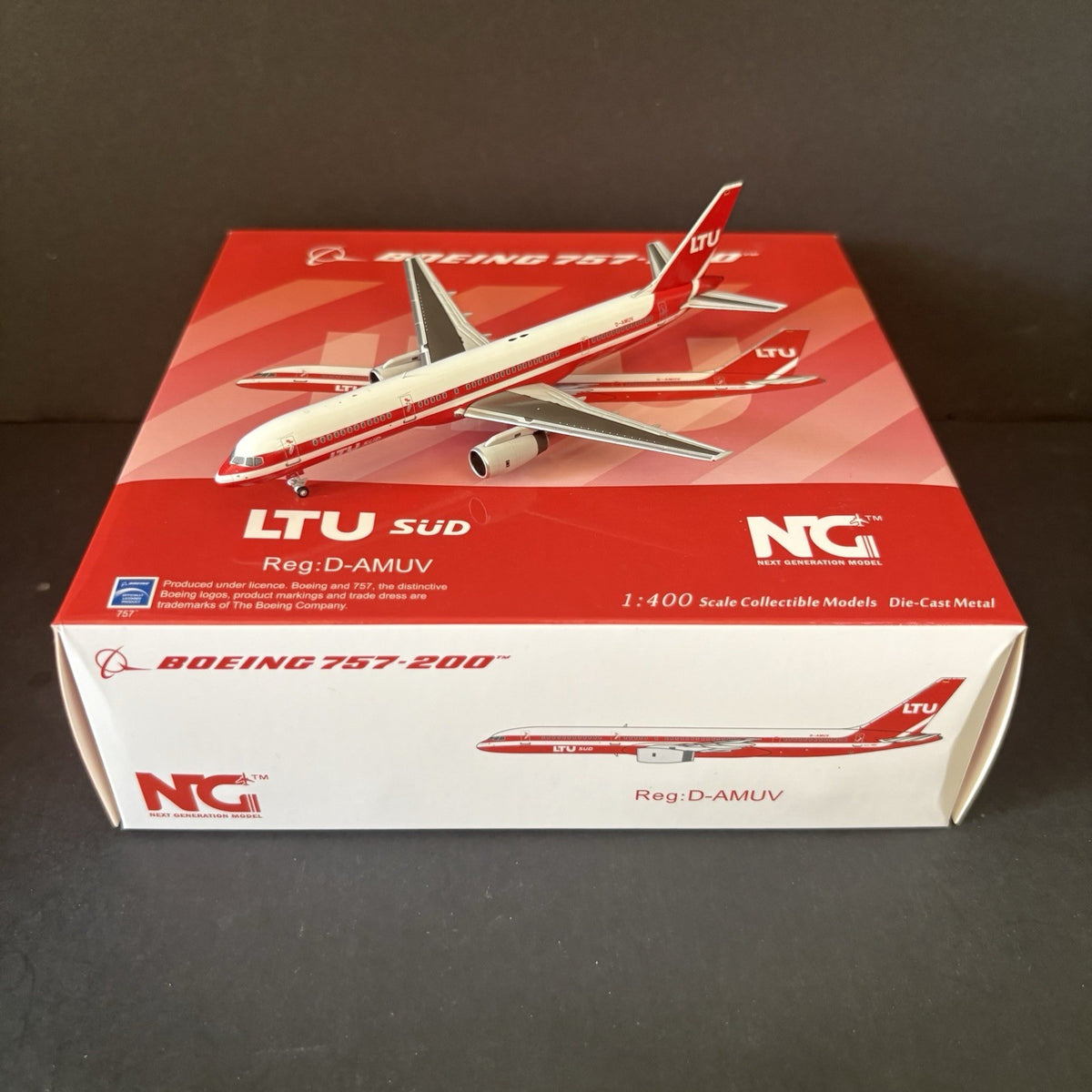 NG Models 1:400 LTU SUD Boeing 757-200 D-AMUV NGM53118 Scale Diecast Airplane