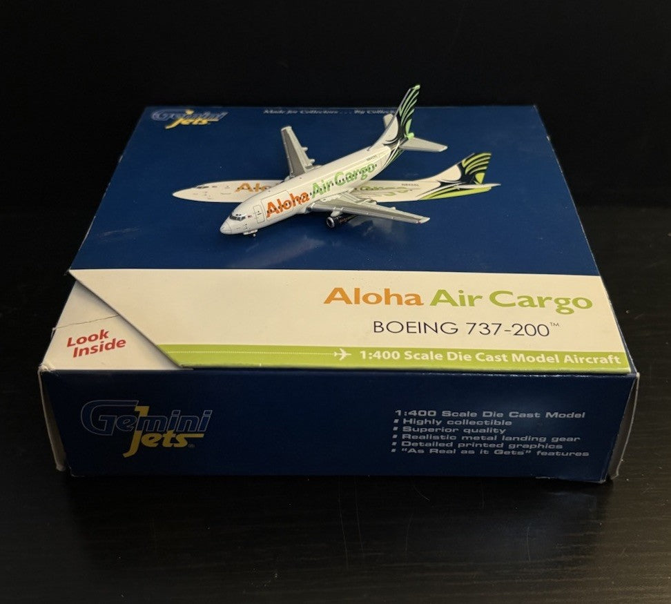 GeminiJets 1:400 Aloha Air Cargo Boeing 737-200 N842AL GJAAH1139 Scale Model
