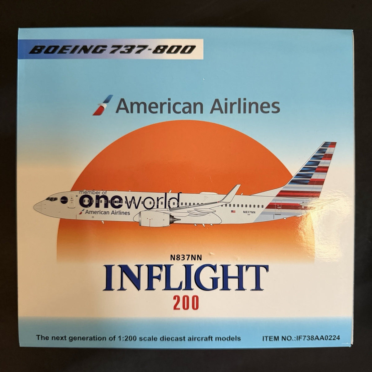 Inflight200 1:200 American Airlines Boeing 737-800 N837NN IF738AA0224 OneWorld