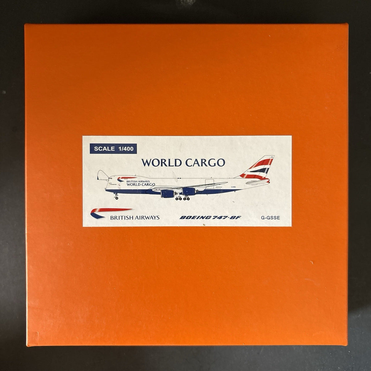 JC Wings 1:400 British Airways Boeing 747-8F G-GSSE EW4748008 World Cargo Model