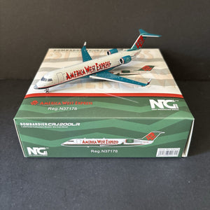 NG Models 1:200 America West Express Bombardier CRJ-200 N37178 52072 Mesa Model