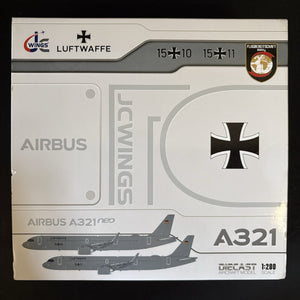 JC Wings 1:200 Luftwaffe Airbus A321neo 15+10 German Air Force LH2331 Model