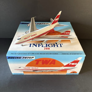 Inflight 200 1:200 TWA Boeing 747SP N57203 IF747SPTW1221 Diecast Scale Model