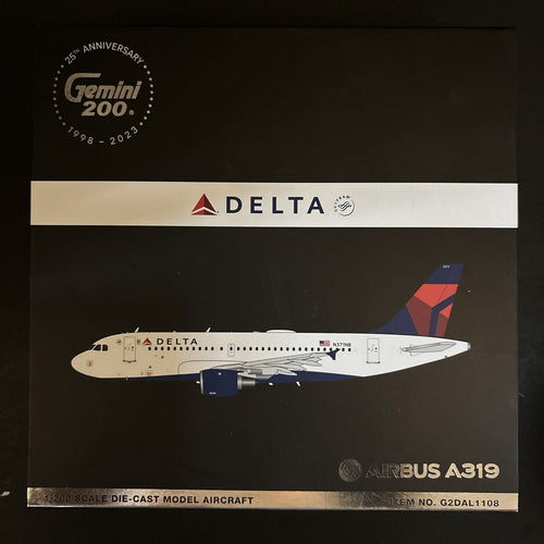 GeminiJets 1:200 Delta Air Lines Airbus A319 N371NB G2DAL1108 Scale Model Plane