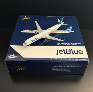 GeminiJets 1:400 JetBlue Airlines Airbus A321neo N2002J GJJBU1881 Scale Model